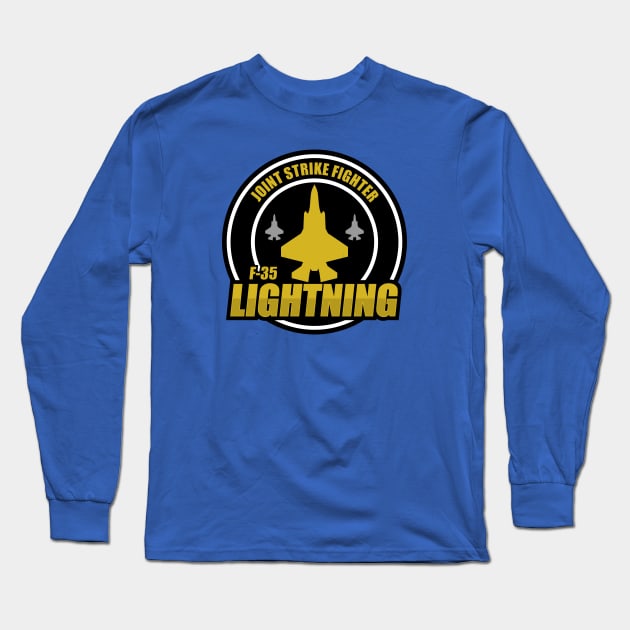 F-35 Lightning Long Sleeve T-Shirt by TCP